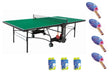 Tavolo Ping Pong Master Indoor Verde COD.C-372I Garlando con 4 Racchette e 18 Palline In Omaggio - TIMESPORT24