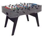 Champion Oak Gray Football Table with Extending Rods and Folding Legs - Garlando Foosball Table with 50 Free Balls cod. CHAMPGRUCVL 