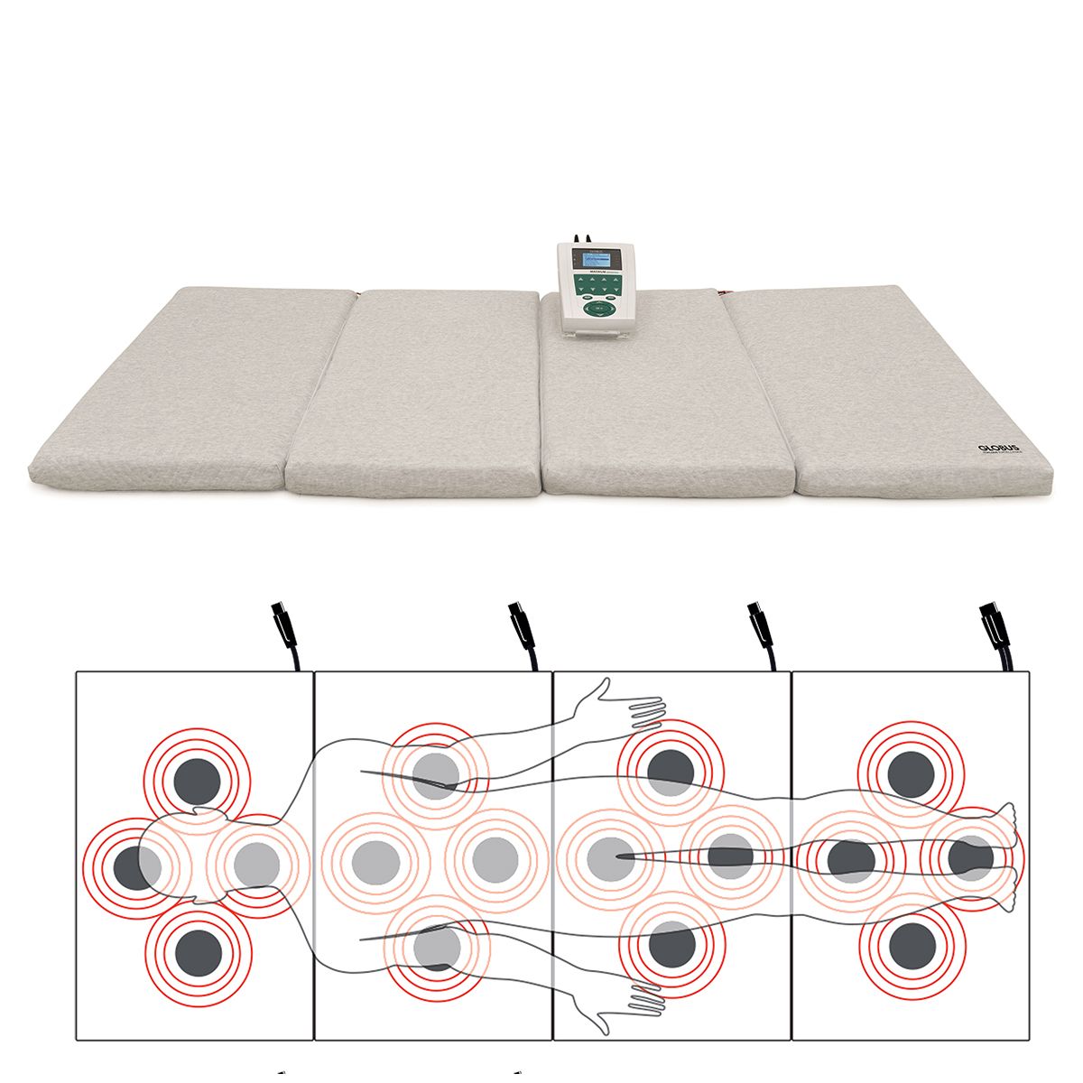 Promo - Materasso Total Body 400 XP Memory Foam, 16 solenoidi (solo con Magnum 3500) 70x176cm Linea Globus - TIMESPORT24