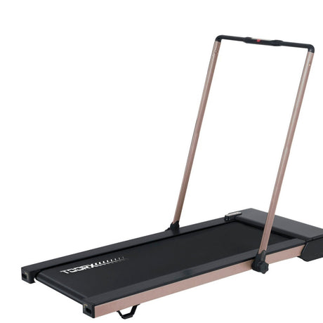 Treadmill Slim Space Saving Treadmill City Compact Toorx Color Rose Gold - Speed ​​1.0 - 14.0 Km/h - Running Surface 44.5 x 125 cm - User 100 kg - Electric Gym Mat 