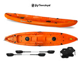 Canoa FAMILY Big Mama Kayak - 2 + 2 Posti 410 Cm + 2 Pagaie + 2 Seggiolini + 2 Gavoni + 2 Portacanne (FULL PACK)