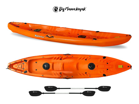 Canoa FAMILY Big Mama Kayak - 2 + 2 Posti 412 Cm + 2 Pagaie 220 Cm + 2 Gavoni + 2 Portacanne ( PACK 1) - TIMESPORT24