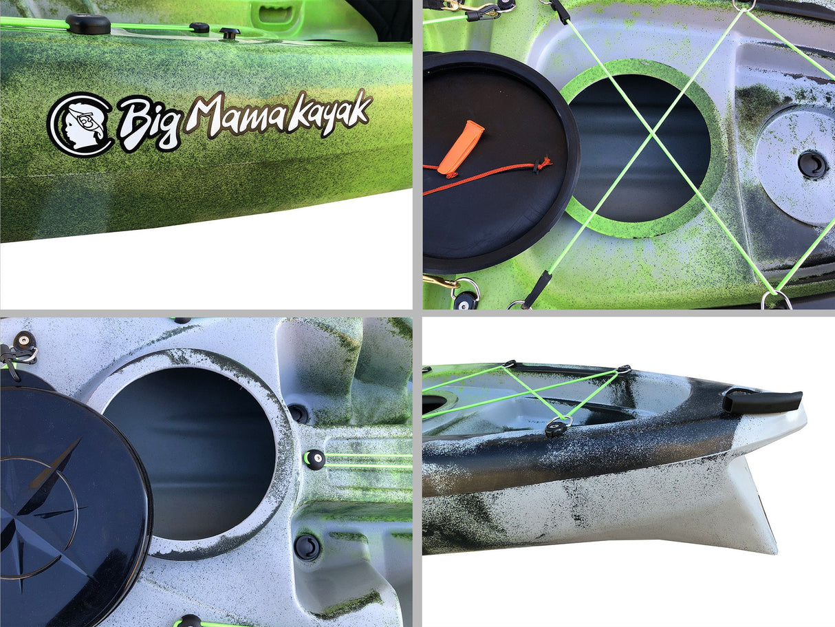 ACQUAPRIMA BIG MAMA KAYAK LIMITED EDITION - CANOA MONOPOSTO DA 310 CM + 2 GAVONE + 1 SEGGIOLINO ( PACK 2) - TIMESPORT24