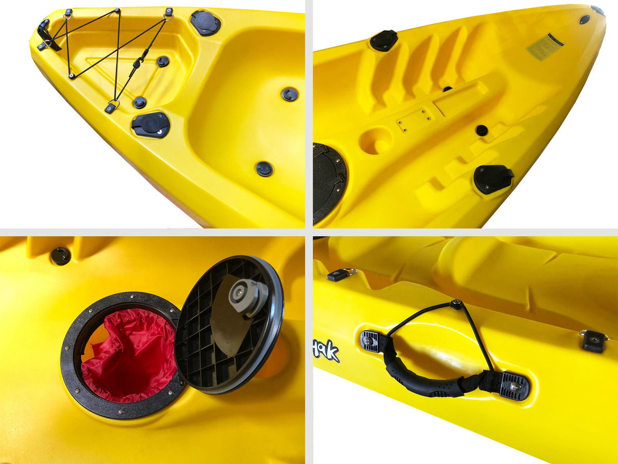 Canoa FAMILY Big Mama Kayak - 2 + 2 Posti 410 Cm + 2 Pagaie + 2 Seggiolini + 2 Gavoni + 2 Portacanne (FULL PACK)