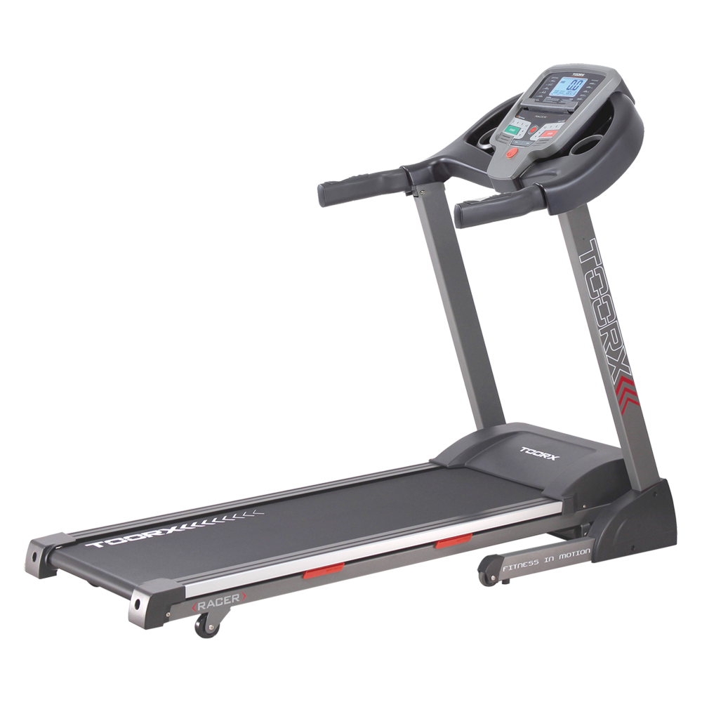 Treadmill Salvaspazio Tapis Roulant Racer Toorx - Inclinazione Elettrica Linea Toorx - Velocità 0,8 - 16,0 Km/h - Utente 110 Kg - Piano Corsa 43 x 132 cm - Tappeto Elettrico Palestra - TIMESPORT24