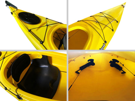 Canoa NITRO sit-in Big Mama Kayak - 350 Cm + sedile + 1 Gavone + Timone - TIMESPORT24