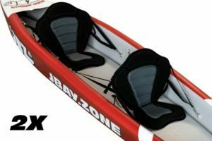 V-shape Duo Kayak - JBAY.ZONE Lunghezza 426cm + Seduta Semi-Rigida + Pagaia in Alluminio + Zaino Trasporto + Pompa + Kit Riparazioni + Valvola Scarico Rapido Linea Jbay.zone - TIMESPORT24