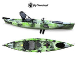 Idrofin 370 Big Mama Kayak With Fin Pedal System + Rudder + 2 Lockers + 5 Rod Holders + Seat + Paddle col. GREY 
