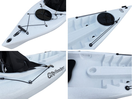 KAYAK MONOPOSTO PRIVAT 2.0 BIG MAMA KAYAK - CANOA DA 295 CM + 2 GAVONI + 1 PAGAIA in omaggio (PACK 1) - TIMESPORT24