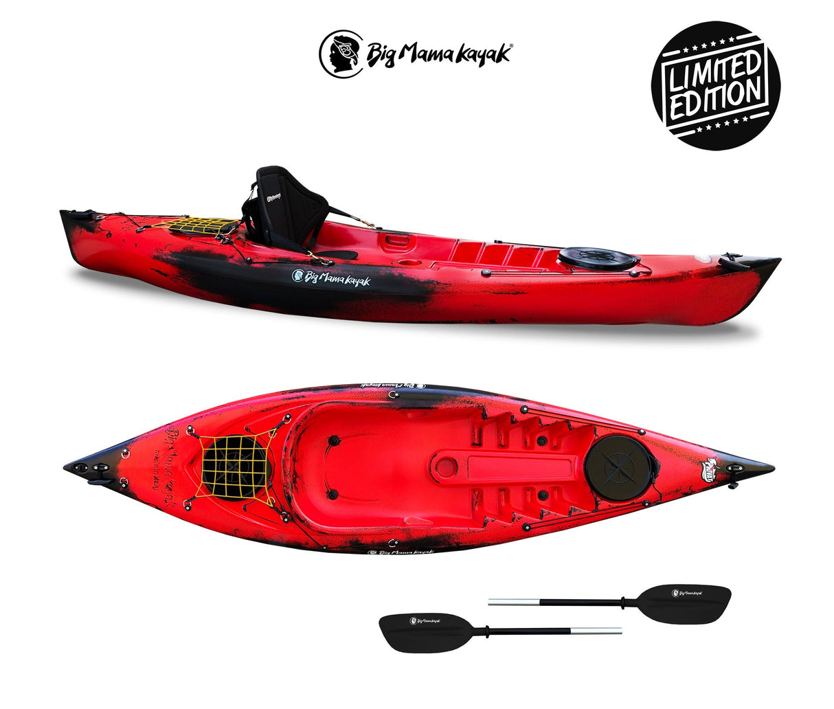 KAYAK MONOPOSTO PRIVAT 2.0 LIMITED EDITION BIG MAMA KAYAK - CANOA DA 295 CM + 2 GAVONI+ 1 PAGAIA in omaggio (PACK 1)