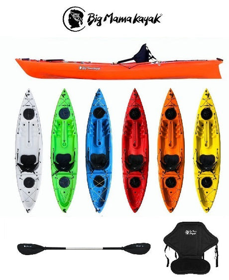 ACQUAPRIMA BIG MAMA KAYAK - CANOA MONOPOSTO DA 310 CM + 2 GAVONE + 1 SEGGIOLINO + 1 PAGAIA (FULL PACK) - TIMESPORT24