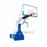 Ab1816 Impianto Basket Oleodinamico Elettrico Tabelloni in Cristallo Sbalzo 275 cm.