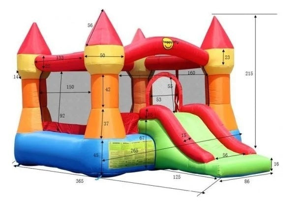 Gioco Gonfiabile Castello Art.9017n - Mis.365 X 265 Cm Motore Incluso Offerta Giochi Gonfiabili In Vendita Su Timesport24 - TIMESPORT24