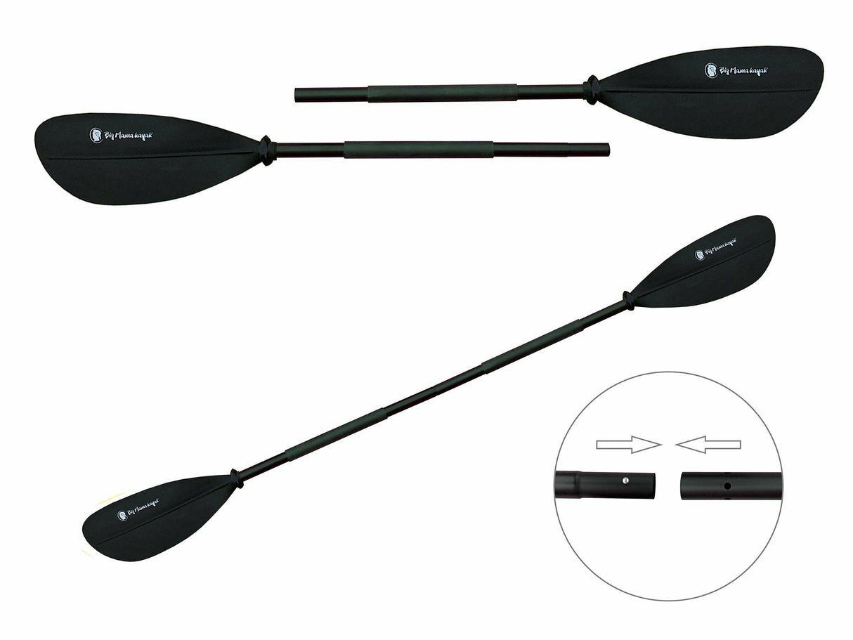 Pagaia Divisibile In 2 Pezzi- Lunghezza 215 Cm Alluminio Big Mama Kayak Cod. 17323 - TIMESPORT24