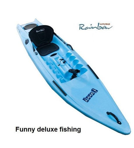 Rainbow Funny Deluxe Fishing Canoa Sit On Top 1 Posto 294 Cm - TIMESPORT24
