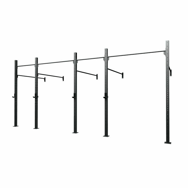 Gabbia MASTER 4 Campate a Muro struttura 75 x 75 x 3,2 mm. /2 coppie di appoggi bilanciere incluse LINEA GABBIE CROSSTRAINING & CALISTHENICS INDOOR cod. G75-4M - TIMESPORT24