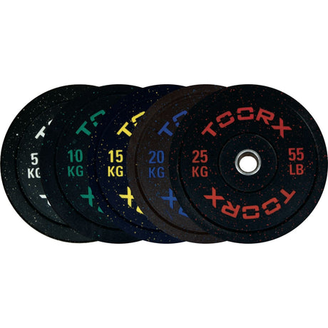 Disco BUMPER Crumb - 20 kg. Ø 45 cm. Foro Interno 51 mm. Linea Toorx - TIMESPORT24