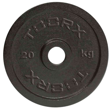 Disco Ghisa Nera - 20 kg. Ø Foro 25 mm. Linea Toorx - TIMESPORT24