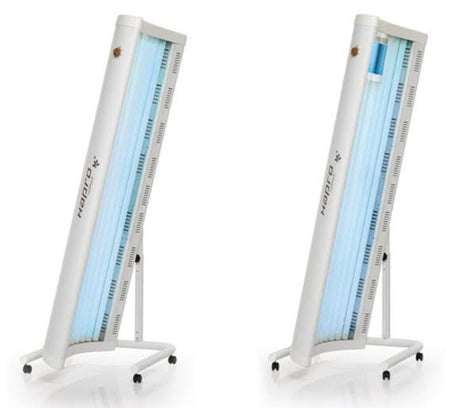 Solarium TOPAZ 12 V WHITE Orientabile su Ruote Linea Hapro - TIMESPORT24